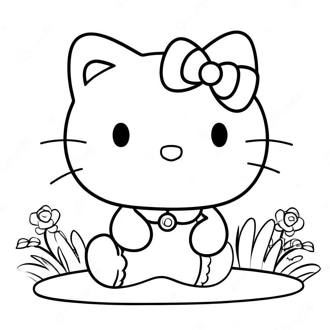 Hello Kitty Coloring Page | Hello Kitty and Friends coloring page