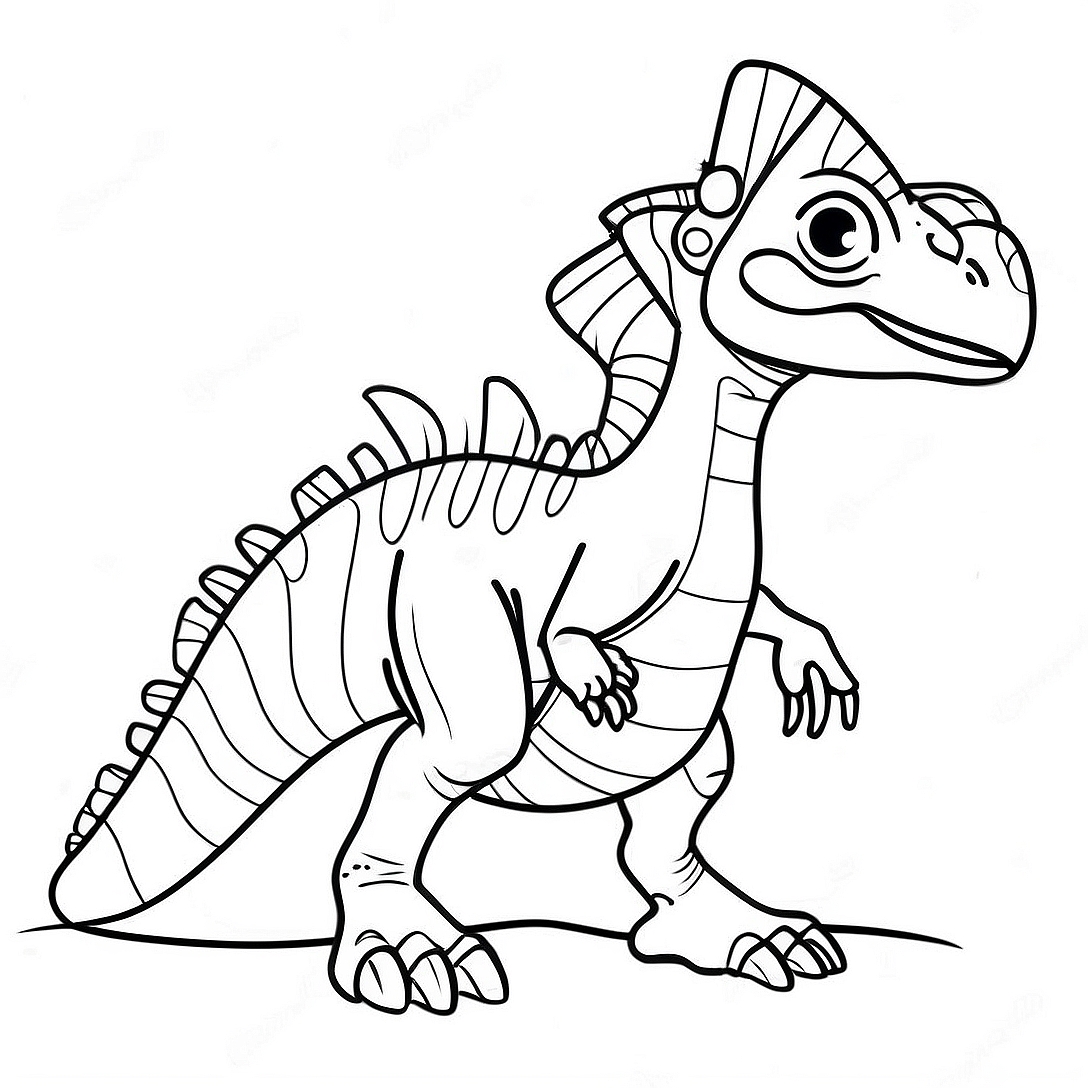 Dilophosaurus Coloring Page | Dilophosaurus coloring page