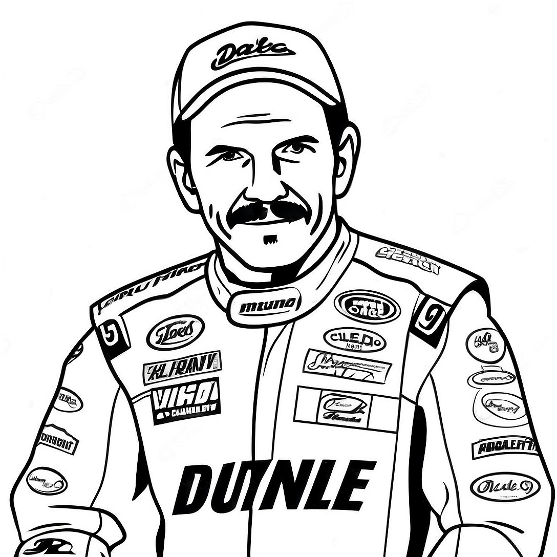 Dale Earnhardt Coloring Page | Dale Earnhardt coloring page