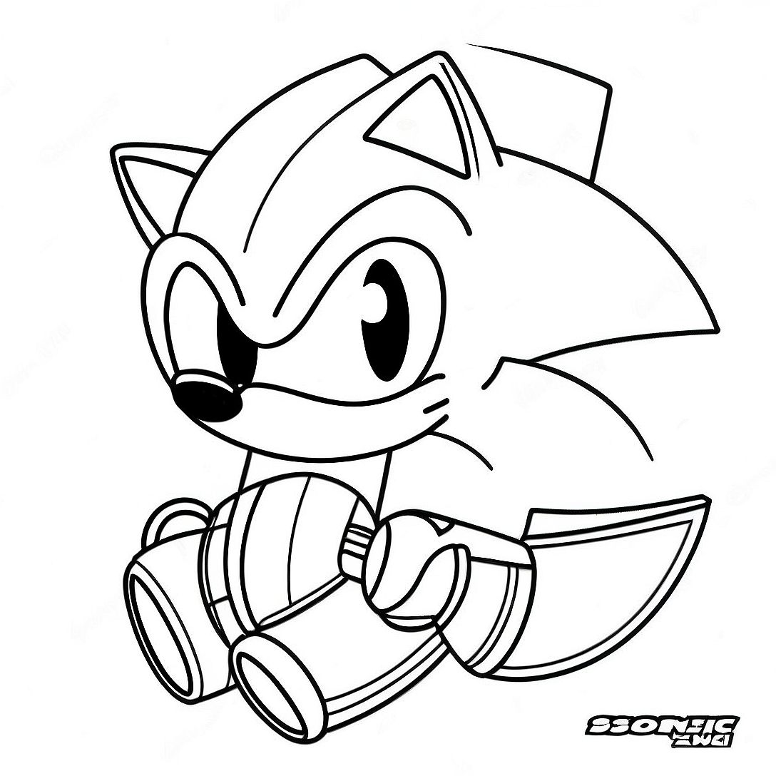 Lego Sonic Coloring Page | Lego Sonic coloring page