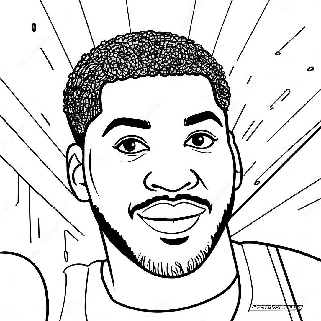 Anthony Davis Coloring Page | Anthony Davis coloring page