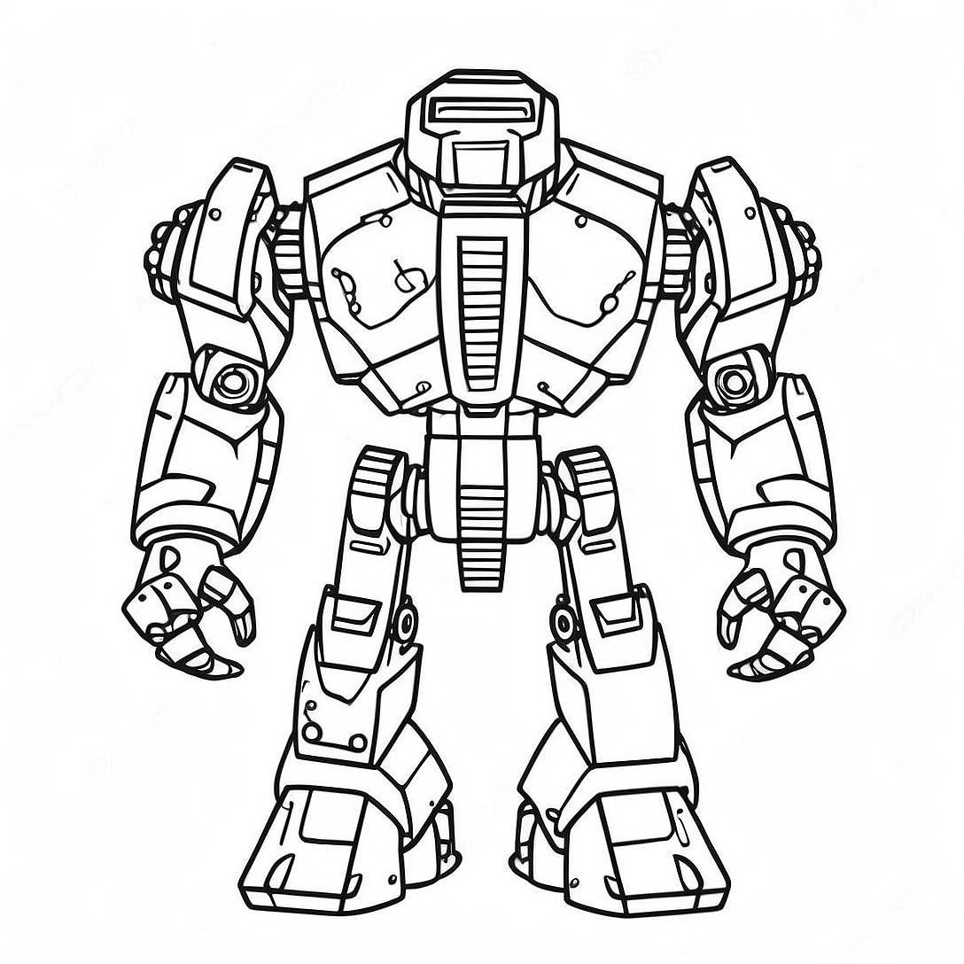 Fierce War Robots Coloring Page | War Robots coloring page