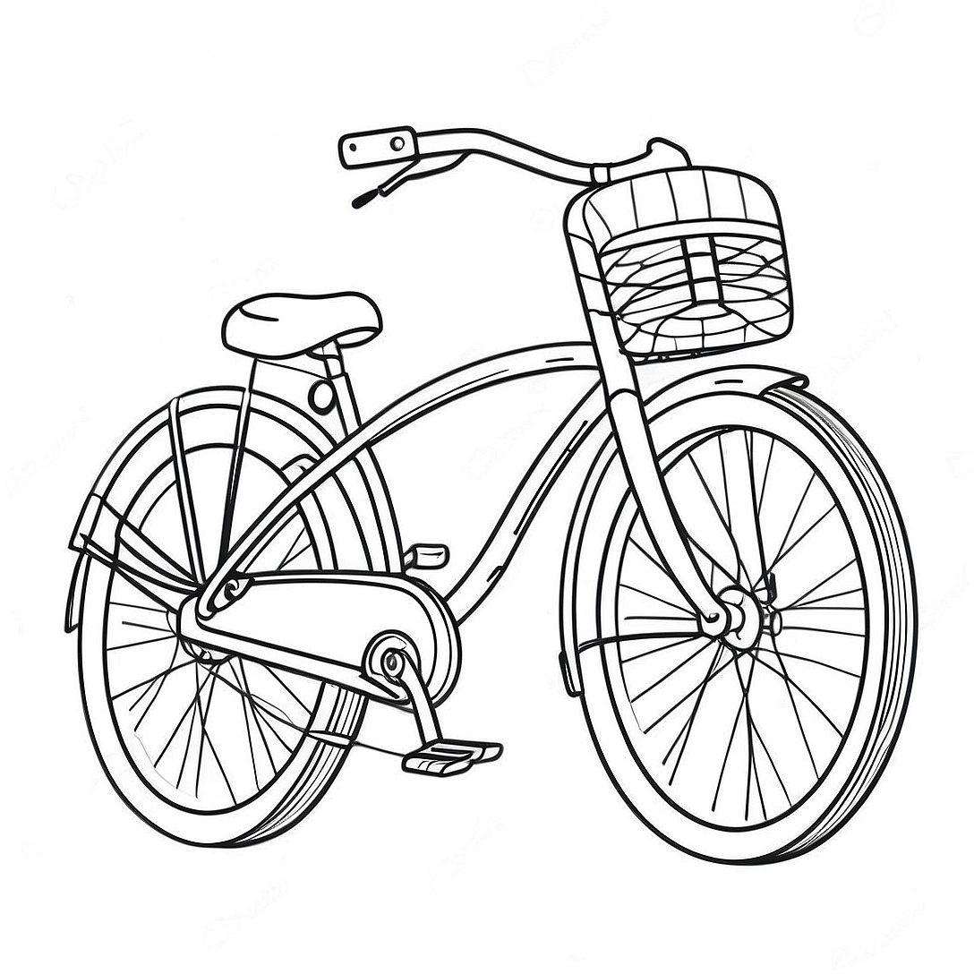 Bike Coloring Page | Bike coloring page