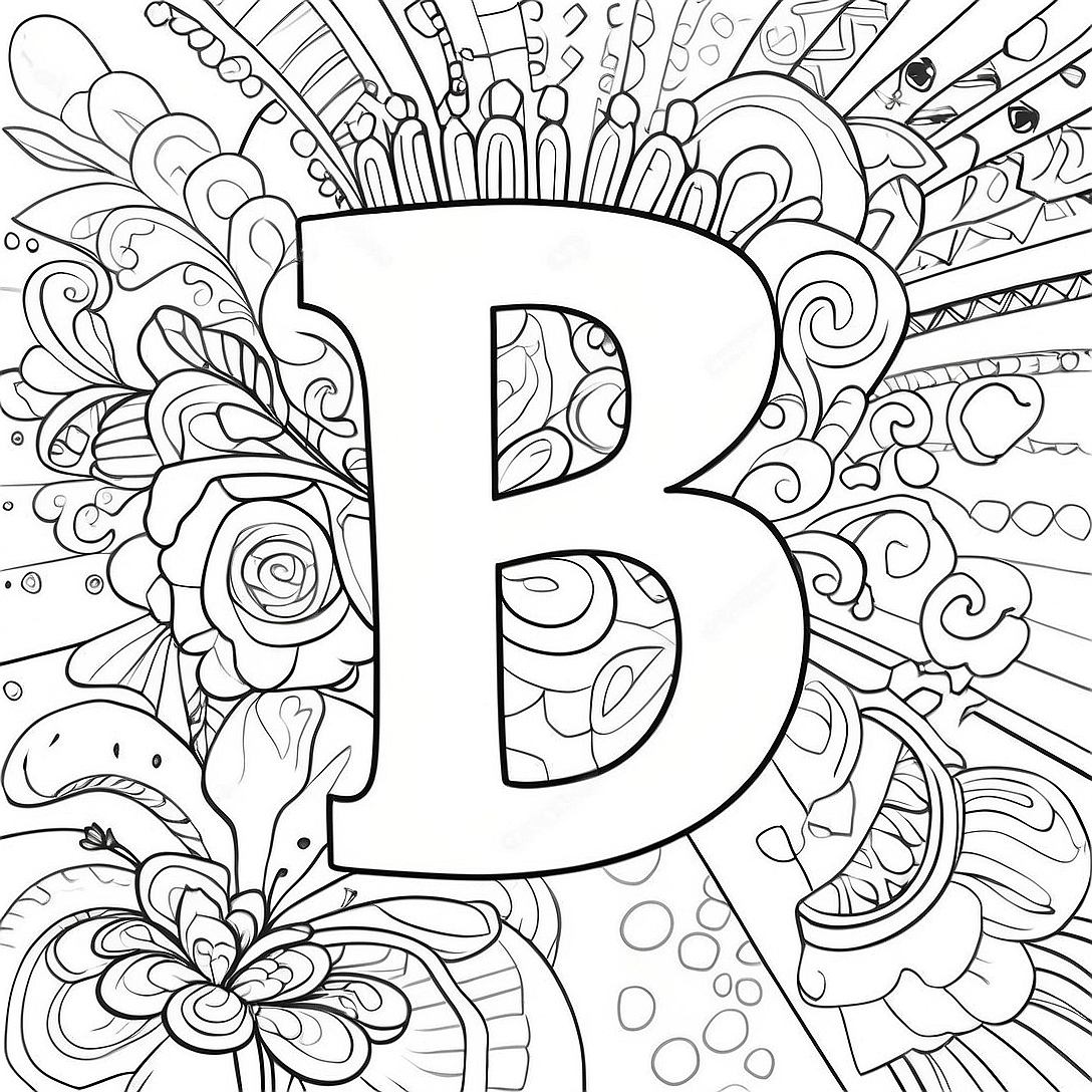 Bright Number 5 Coloring Page | Number 5 coloring page