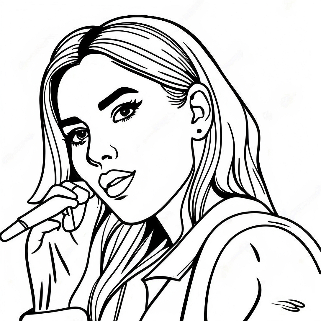 Dua Lipa Coloring Page | Dua Lipa coloring page