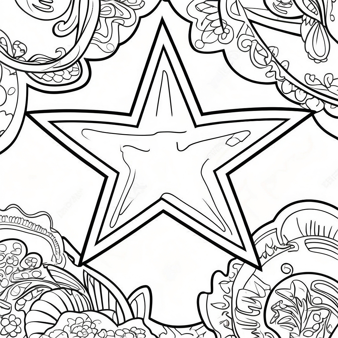 Dallas Cowboys Logo Coloring Page | Cool Dallas Cowboys coloring page