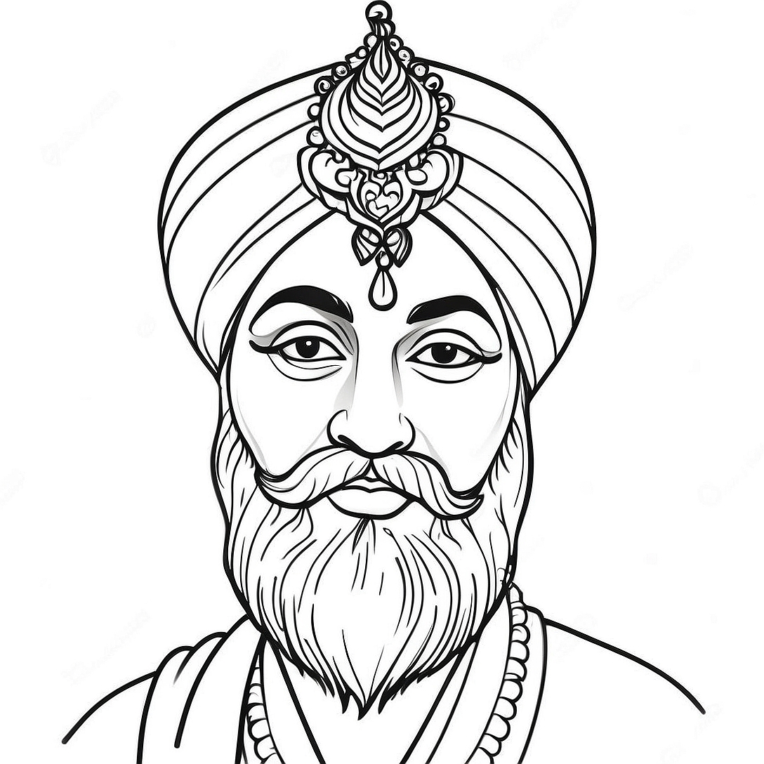 Sikh Coloring Page | Sikh coloring page
