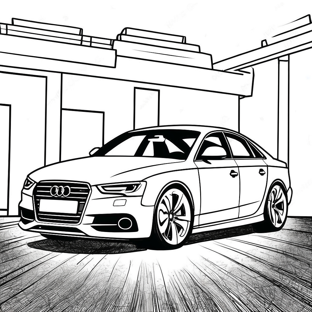 Audi Coloring Page | Audi coloring page
