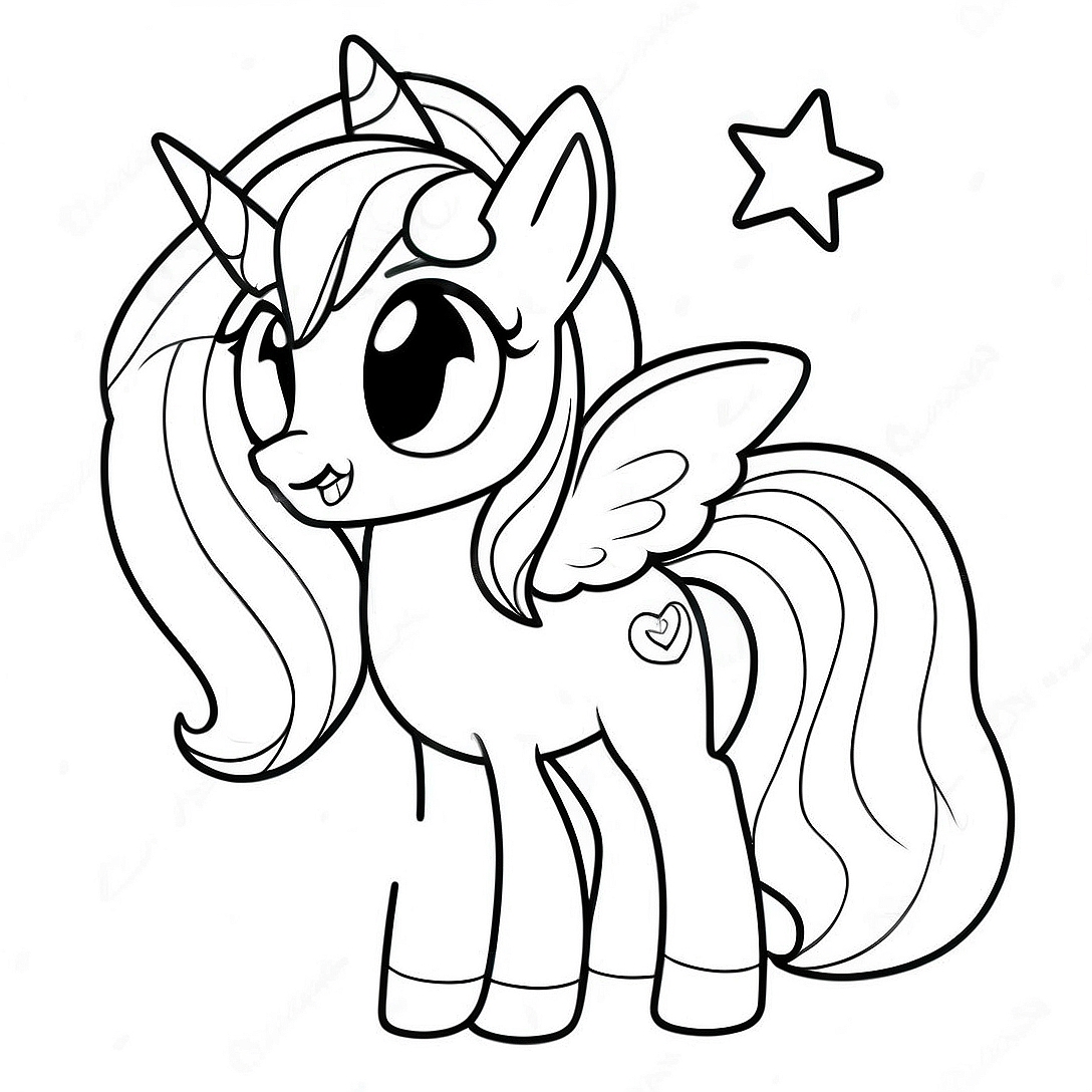 Princess Luna in Dreamland Coloring Page | Princess Luna coloring page