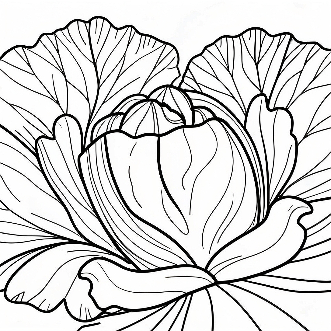 Lettuce Coloring Page | Lettuce coloring page