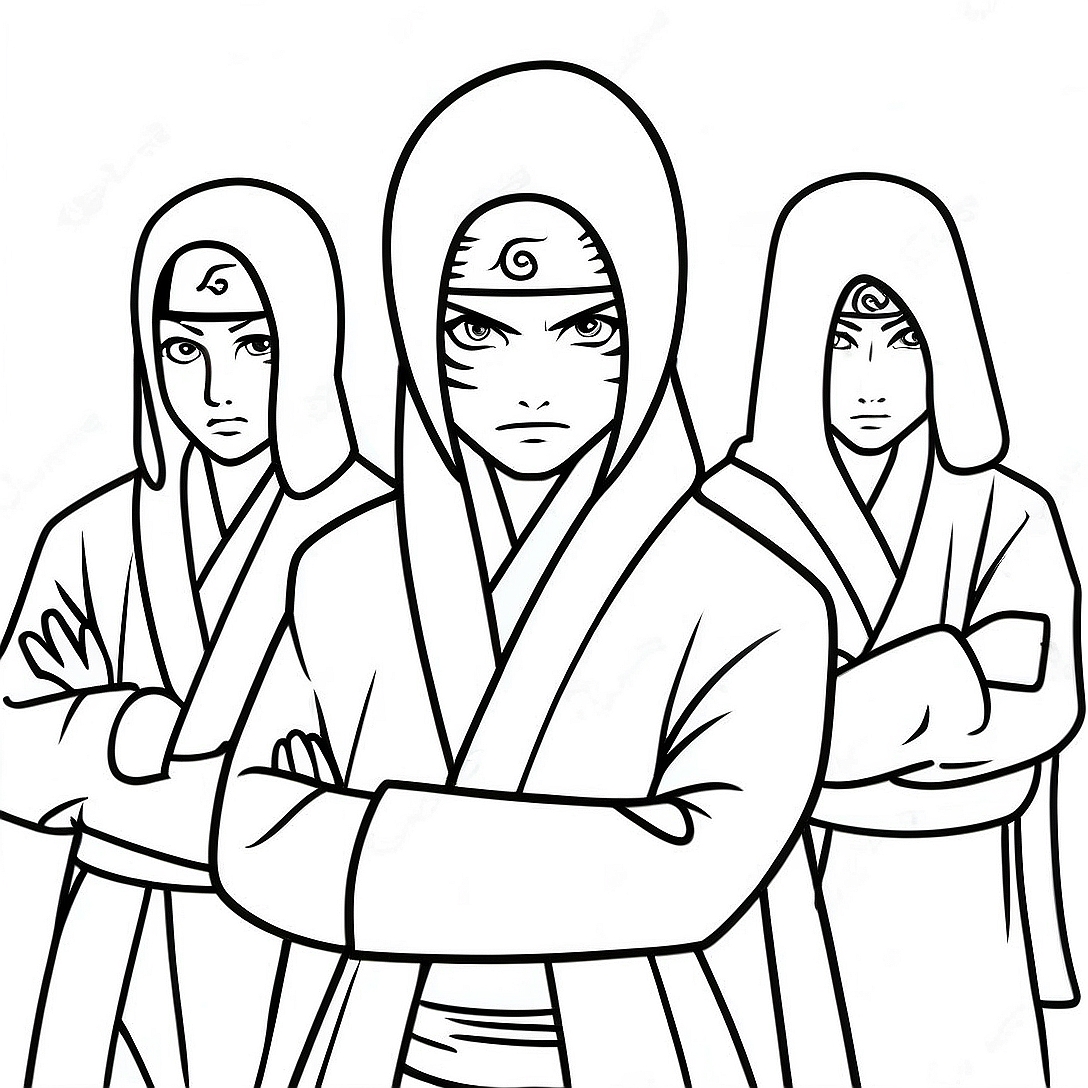 Akatsuki Coloring Page | Akatsuki coloring page