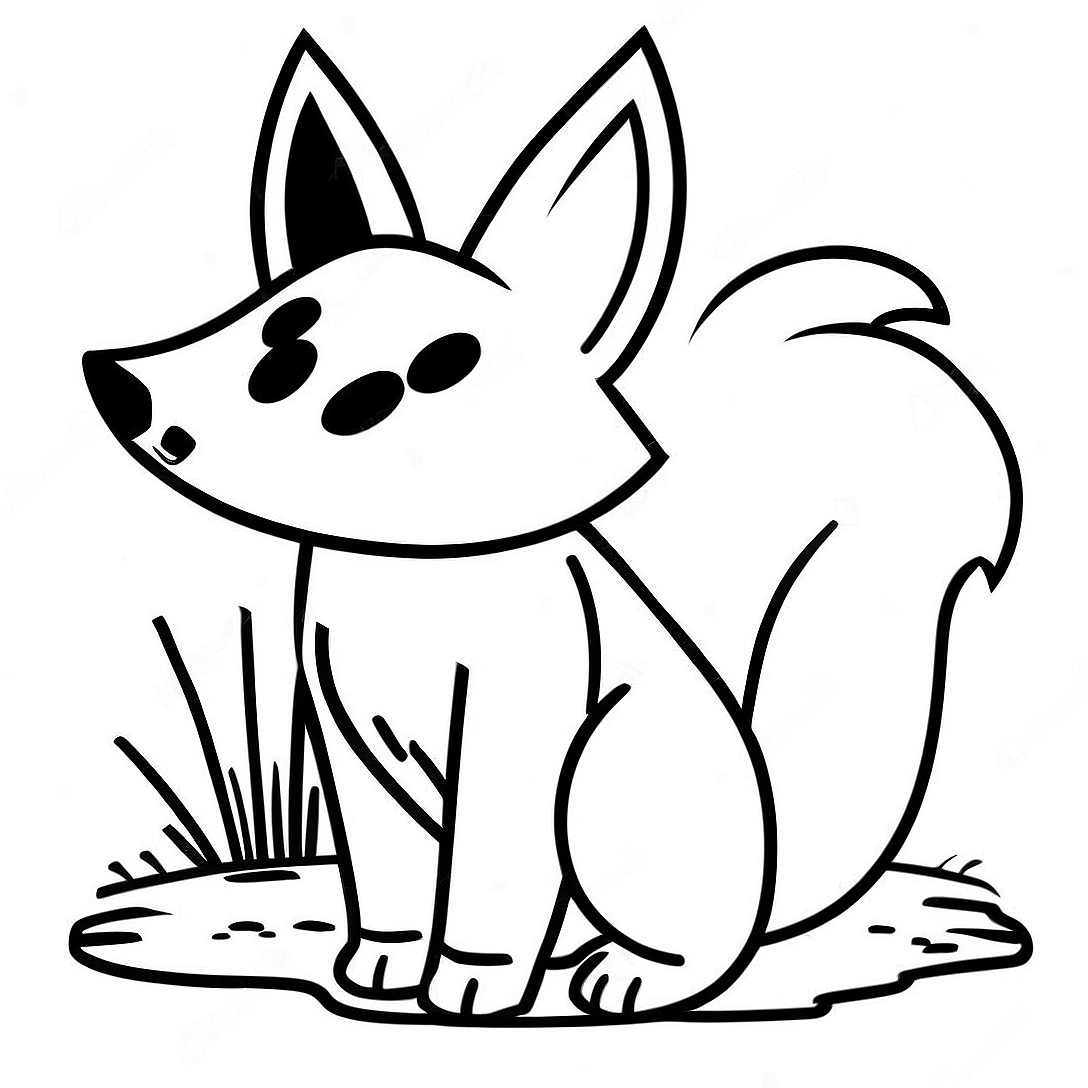 Minecraft Fox Coloring Page | Minecraft Fox coloring page