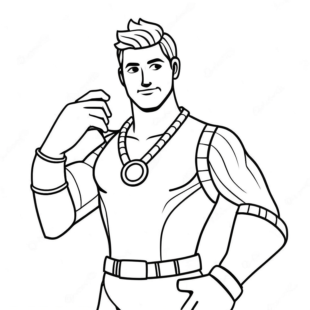 Fortnite Midas Coloring Page | Fortnite Midas coloring page