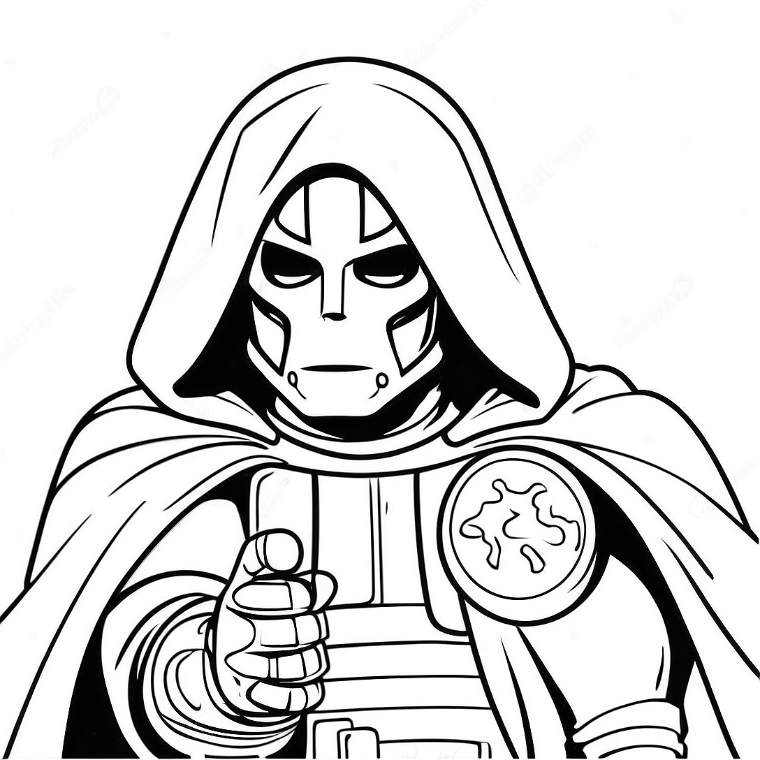 Dr Doom Coloring Page | Dr Doom coloring page