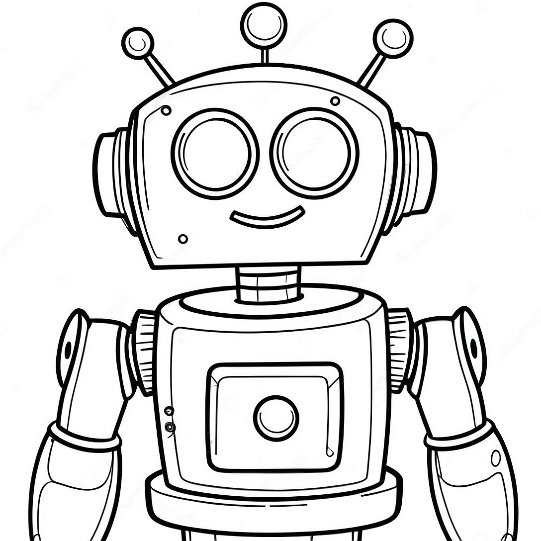 Rob the Robot Coloring Page | Rob the Robot coloring page
