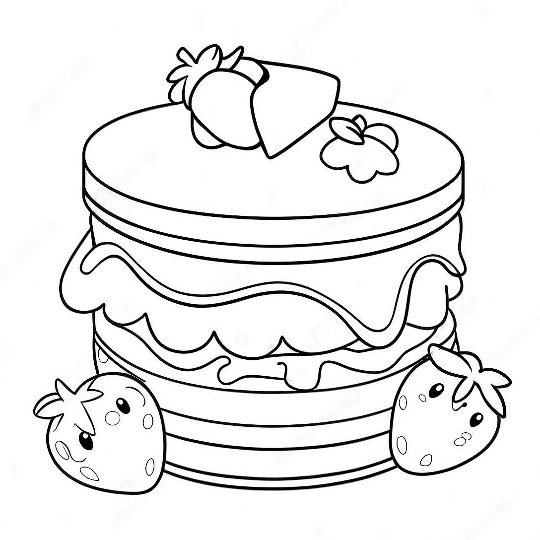 Cherry Jam Strawberry Shortcake Coloring Page | Cherry Jam Strawberry Shortcake coloring page