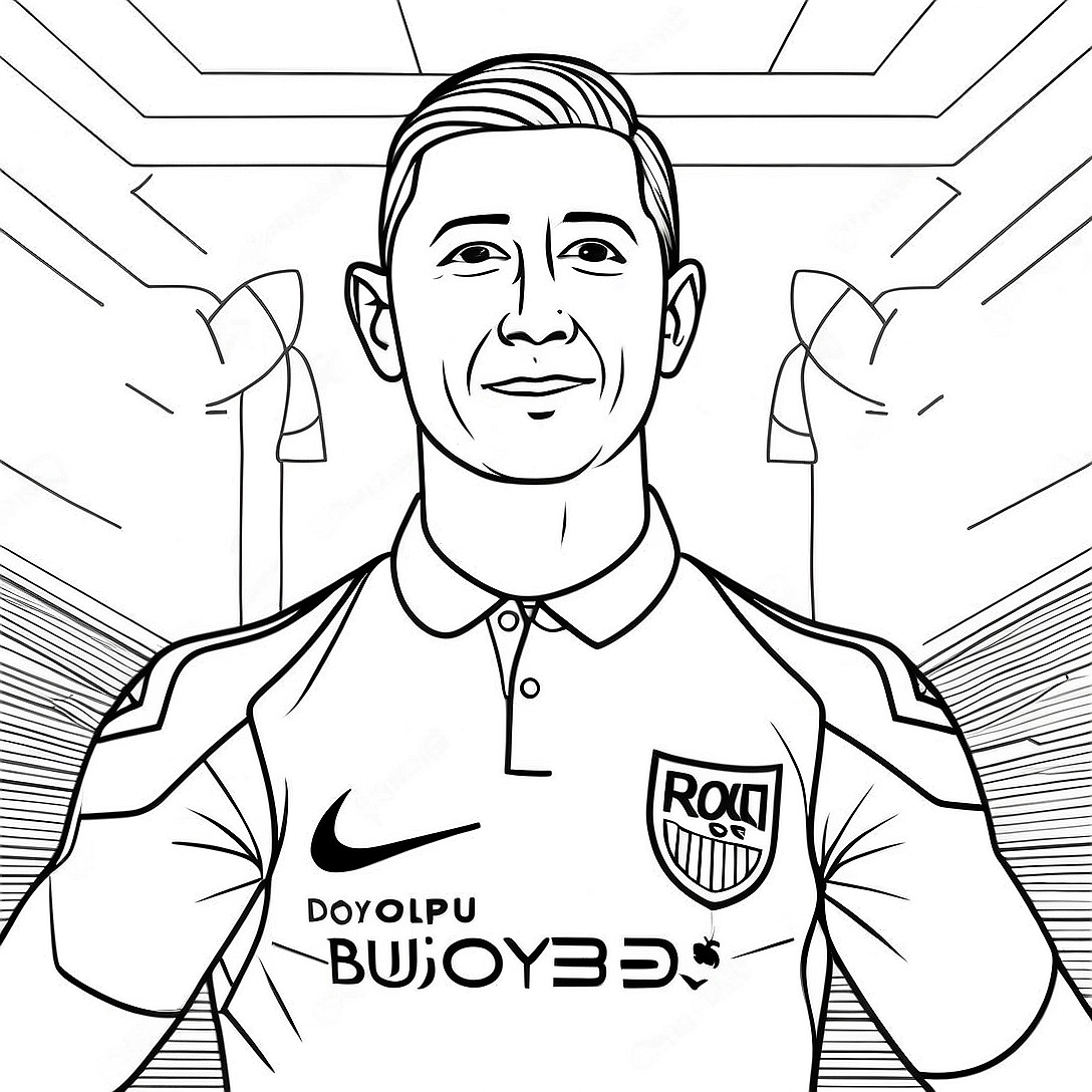 Lewandowski Coloring Page | Lewandowski coloring page