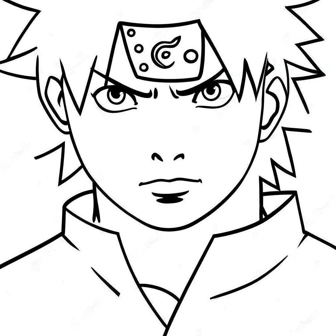 Sasuke Naruto Coloring Page | Sasuke Naruto coloring page