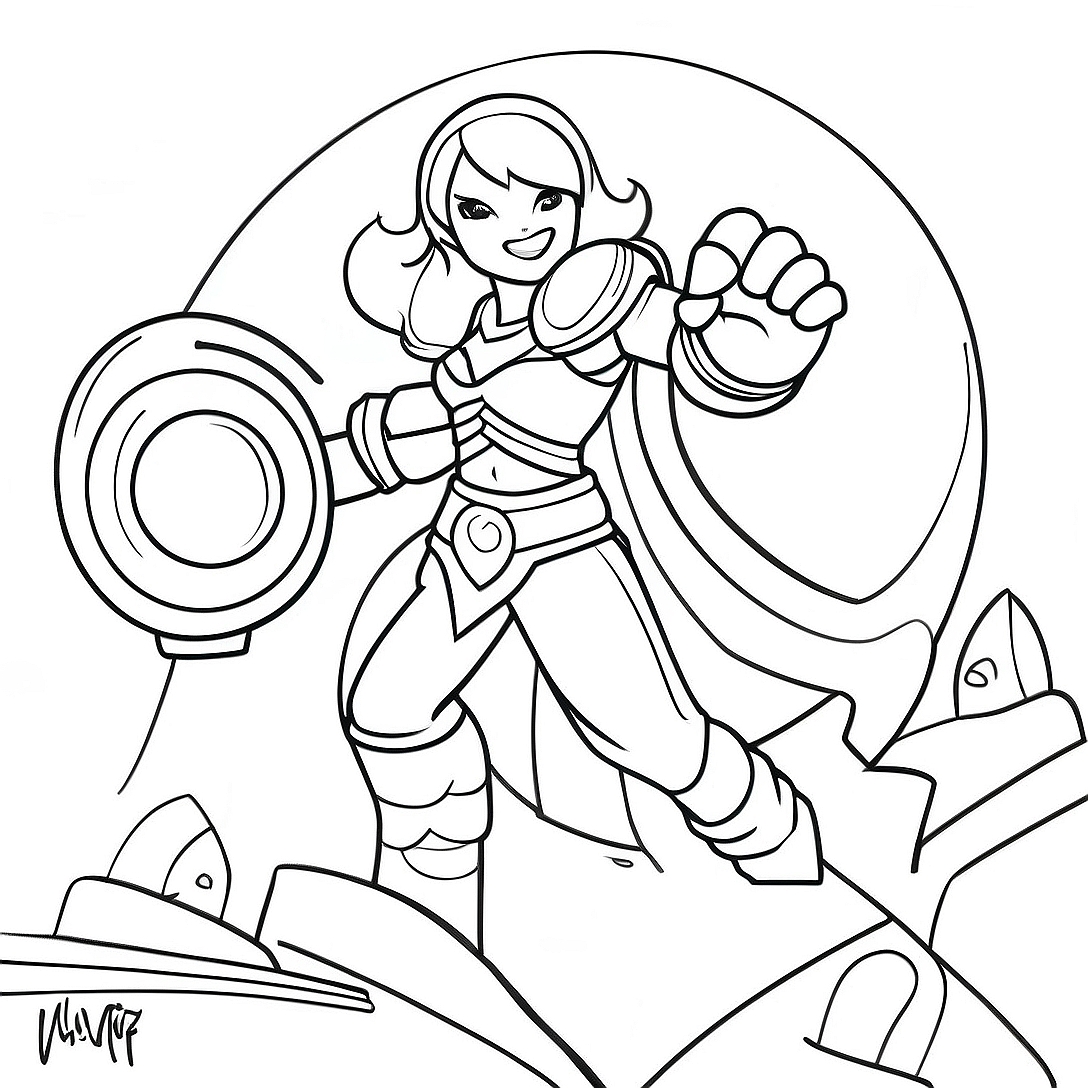 League of Legends Champion Coloring Page | League of Legends coloring page
