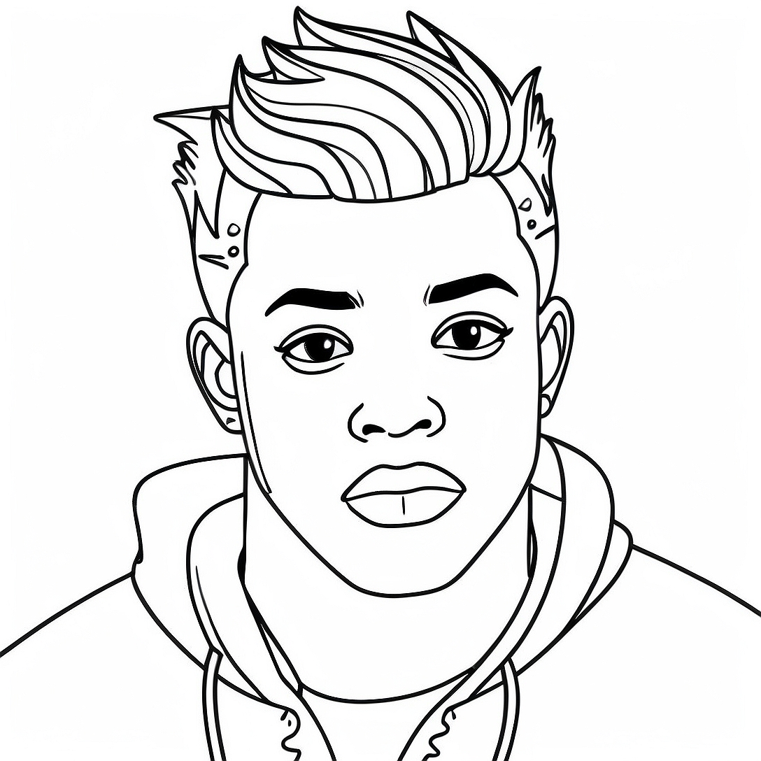 XXXTentacion Coloring Page | XXXTentacion coloring page