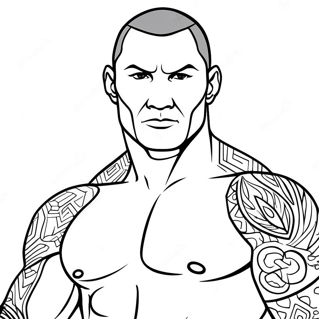 Randy Orton WWE Coloring Page | Randy Orton coloring page