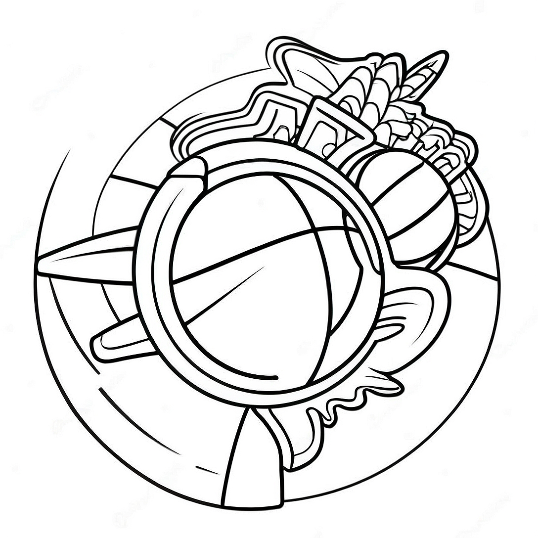 NBA Logo Coloring Page | NBA Logo coloring page