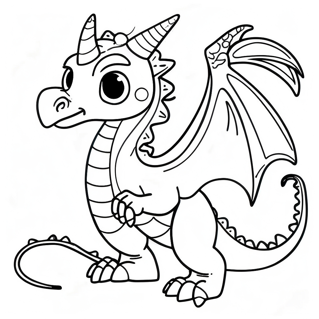 SandWing Dragon Coloring Page | SandWing Dragon coloring page