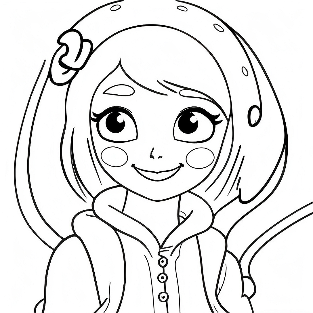 Marinette Miraculous Coloring Page | Marinette Miraculous coloring page