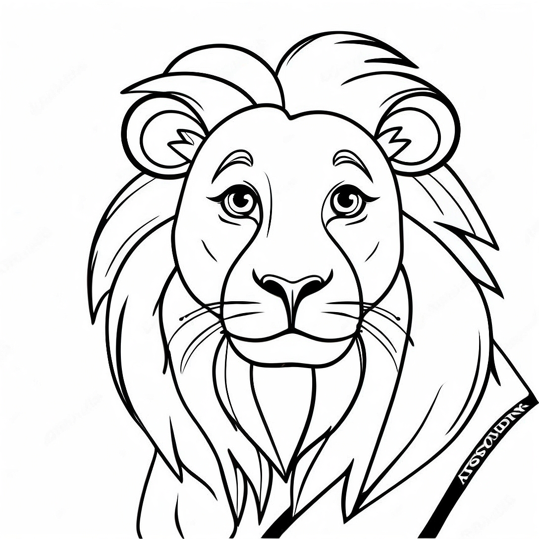 Gryffindor Brave Lion Coloring Page | Harry Potter House coloring page