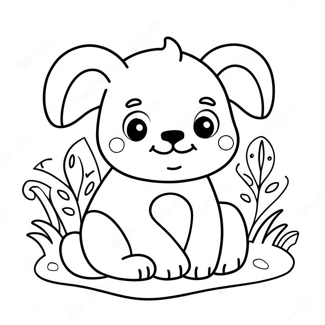 Cute Animal Square Coloring Page | Square coloring page