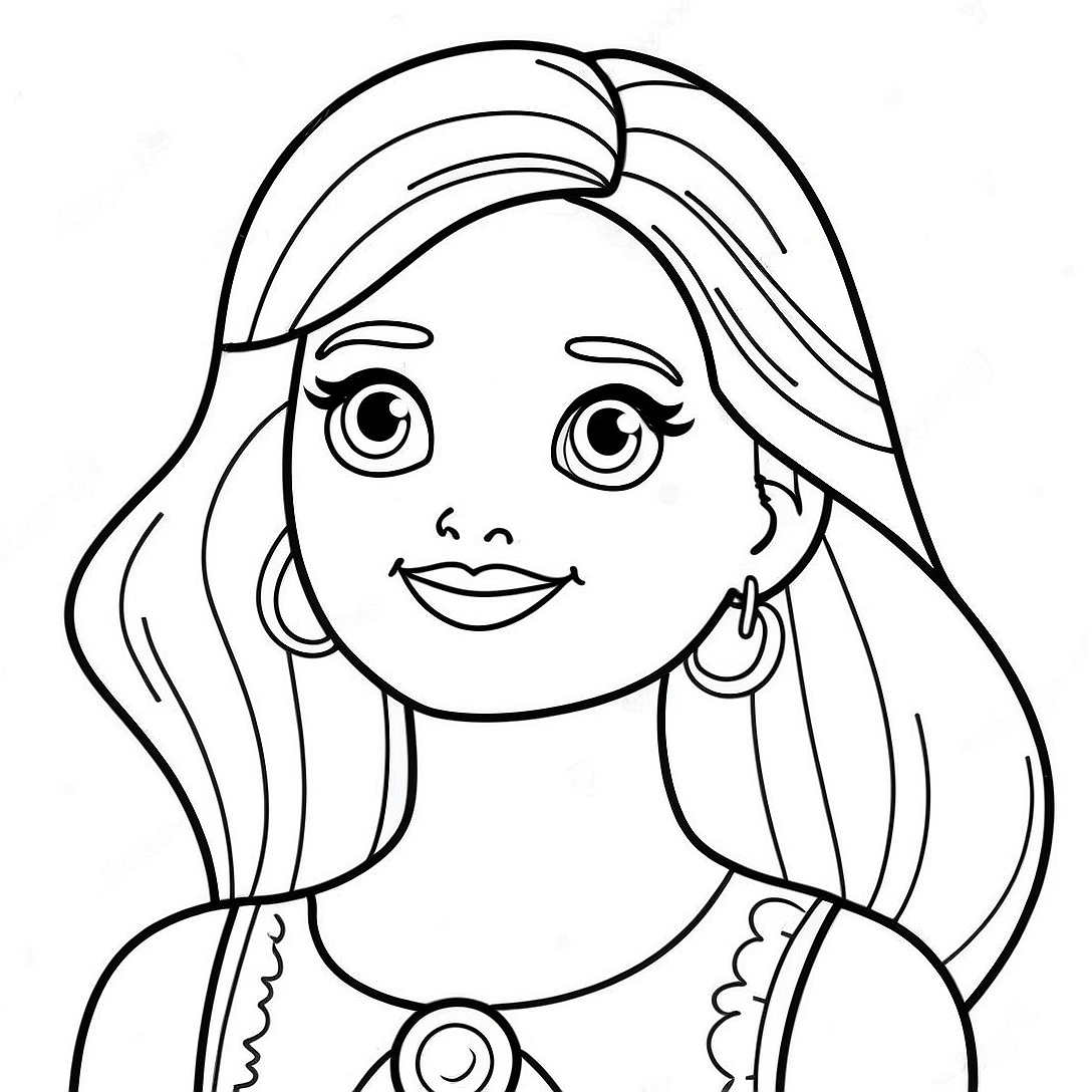Barbie Skipper Fun Adventure Coloring Page | Barbie Skipper coloring page