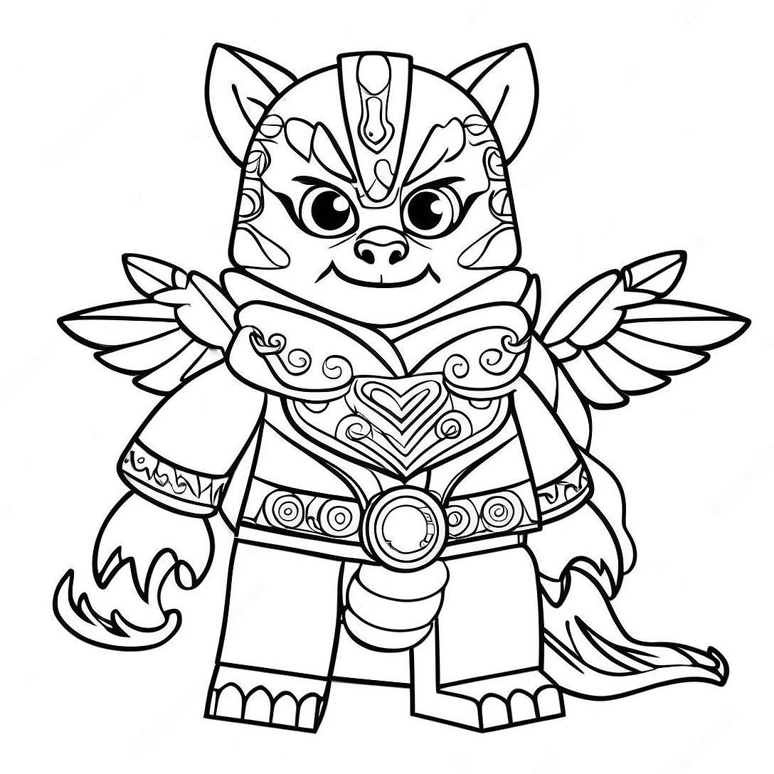 Lego Chima Characters Coloring Page | Lego Chima coloring page