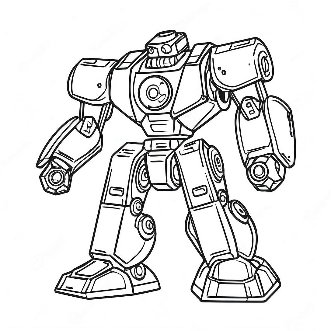 Mech Coloring Page | Mech coloring page