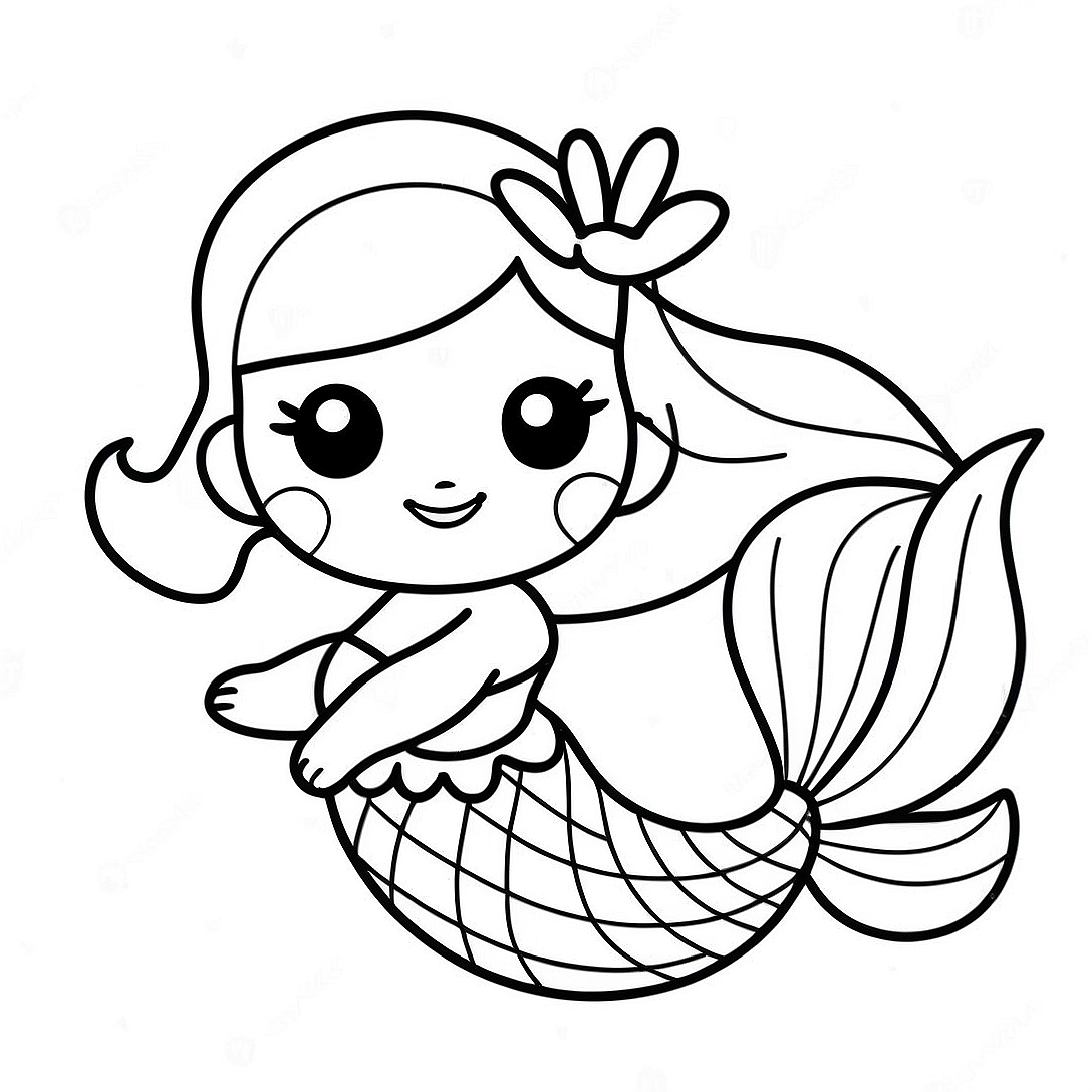 Mermaid LOL Pets Coloring Page | Mermaid LOL Pets coloring page