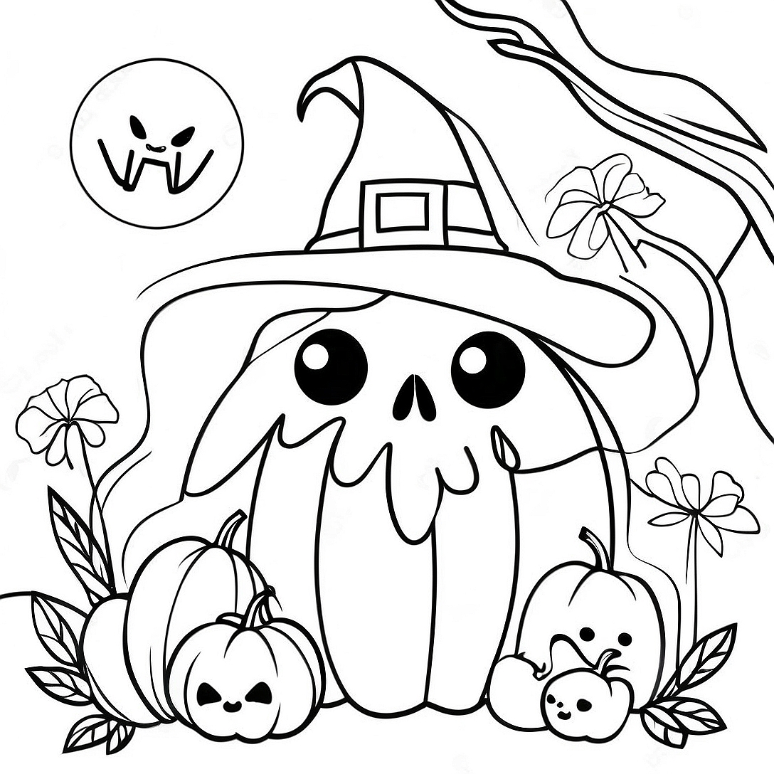 Halloween for Adults Coloring Page | Halloween for Adults coloring page