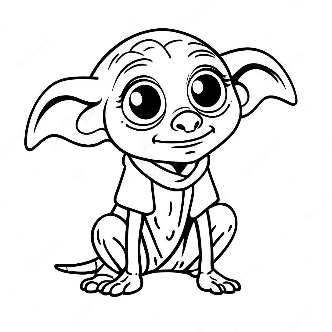 Dobby the House Elf Coloring Page | Dobby coloring page