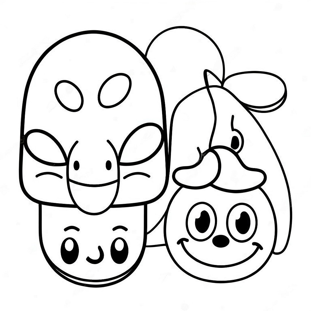 Disney Emoji Coloring Page | Disney Emoji coloring page