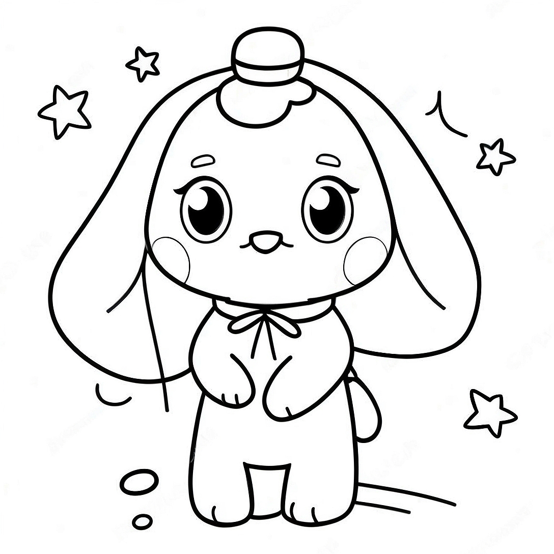 Cinnamoroll Coloring Page | Cinnamoroll coloring page