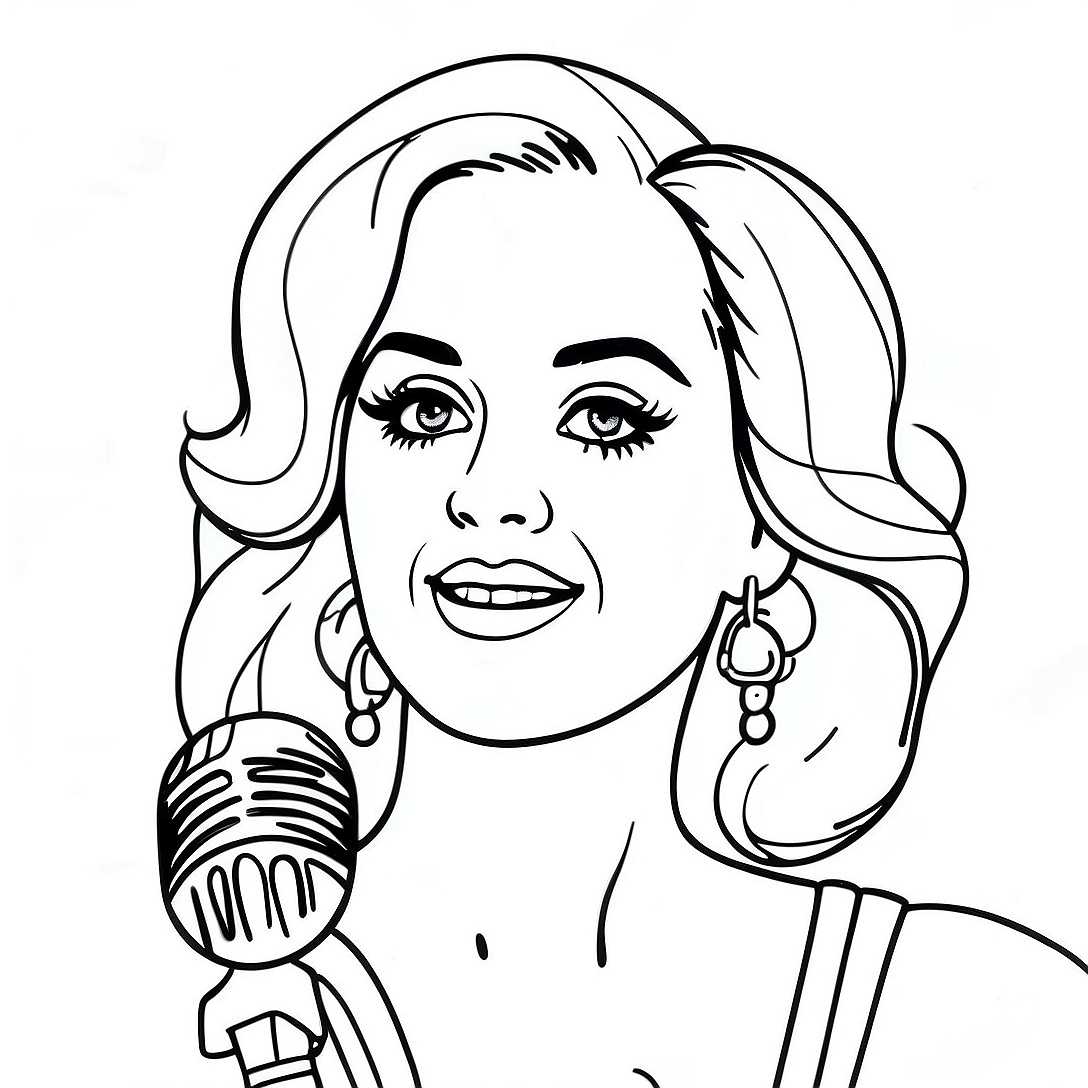 Katy Perry Coloring Page | Katy Perry coloring page