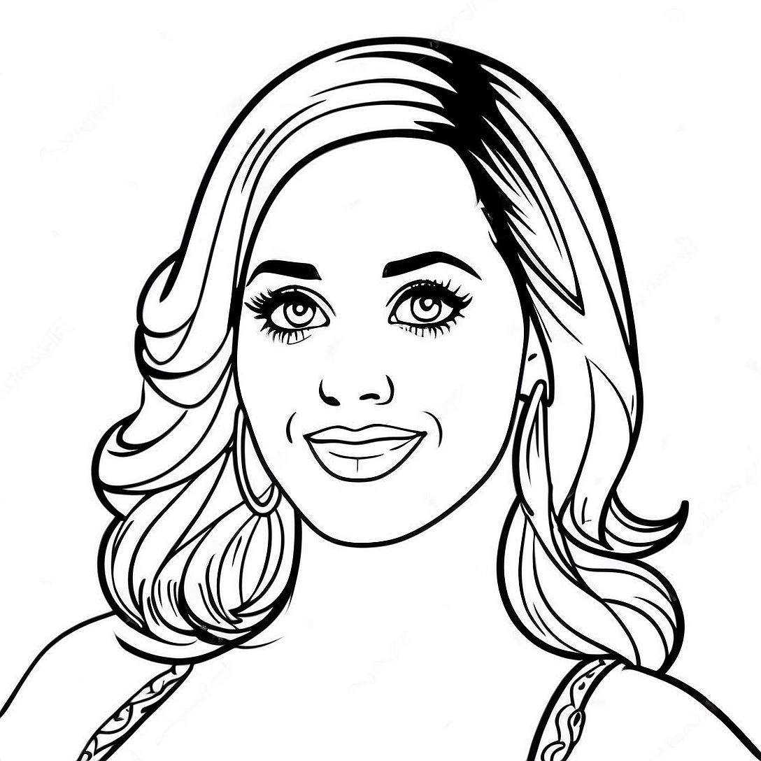Katy Perry Coloring Page | Katy Perry coloring page
