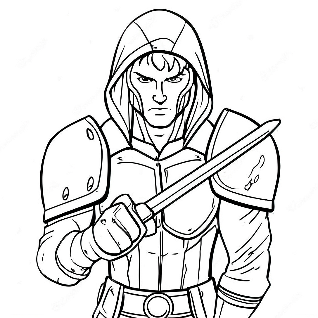 Technoblade Coloring Page | Technoblade coloring page