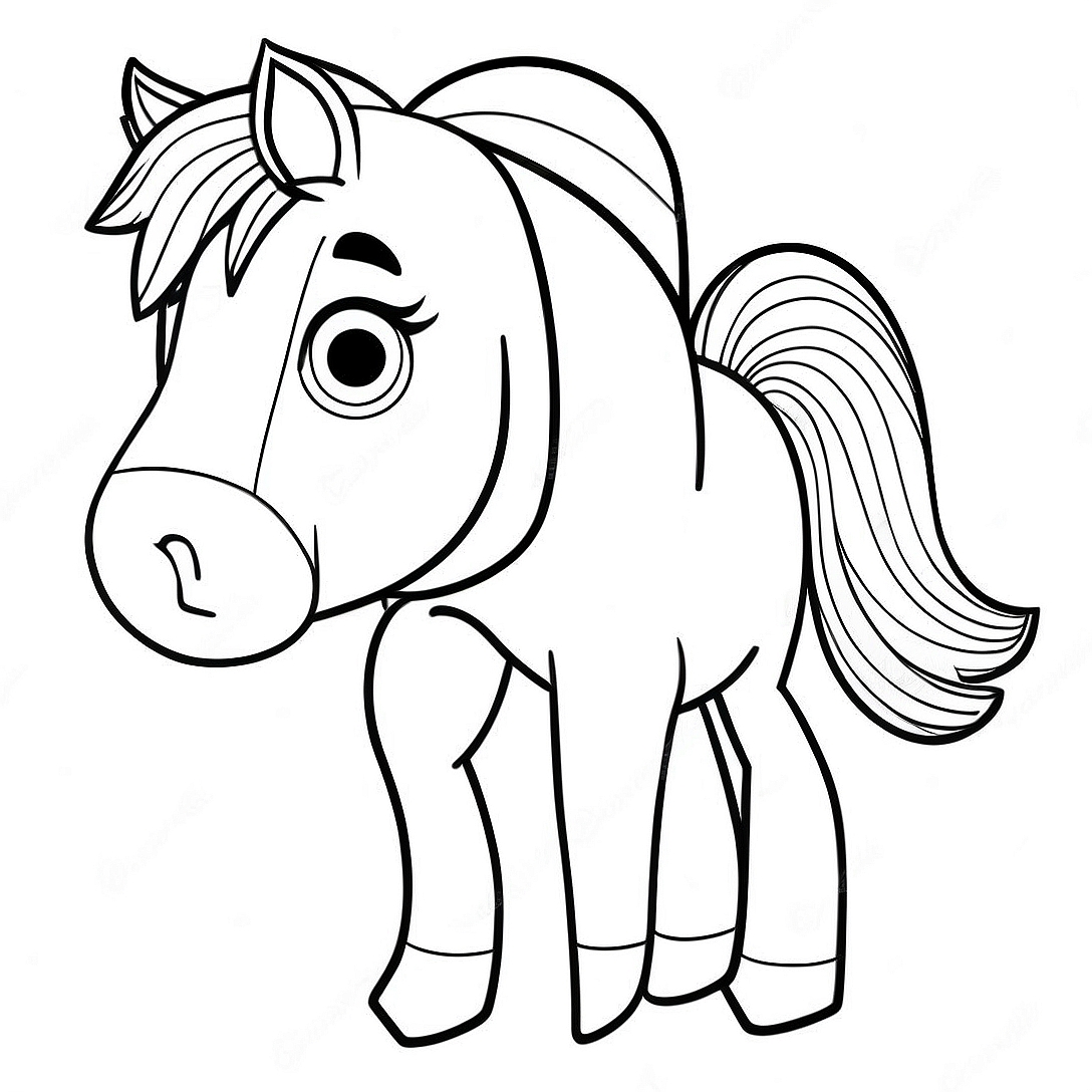 Clydesdale Horse Coloring Page | Clydesdale Horse coloring page