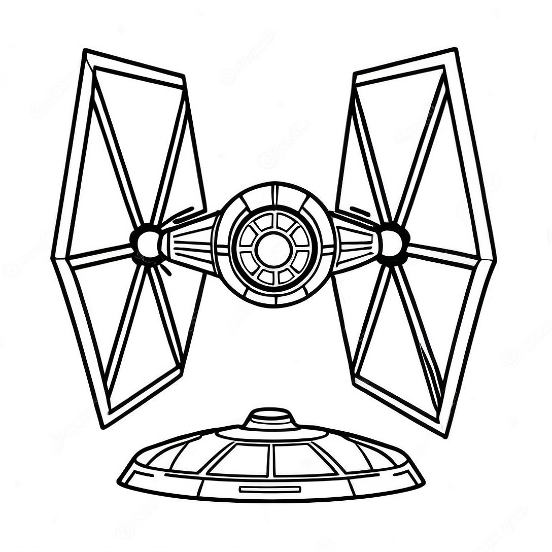 Tie Fighter Coloring Page | Tie Fighter coloring page