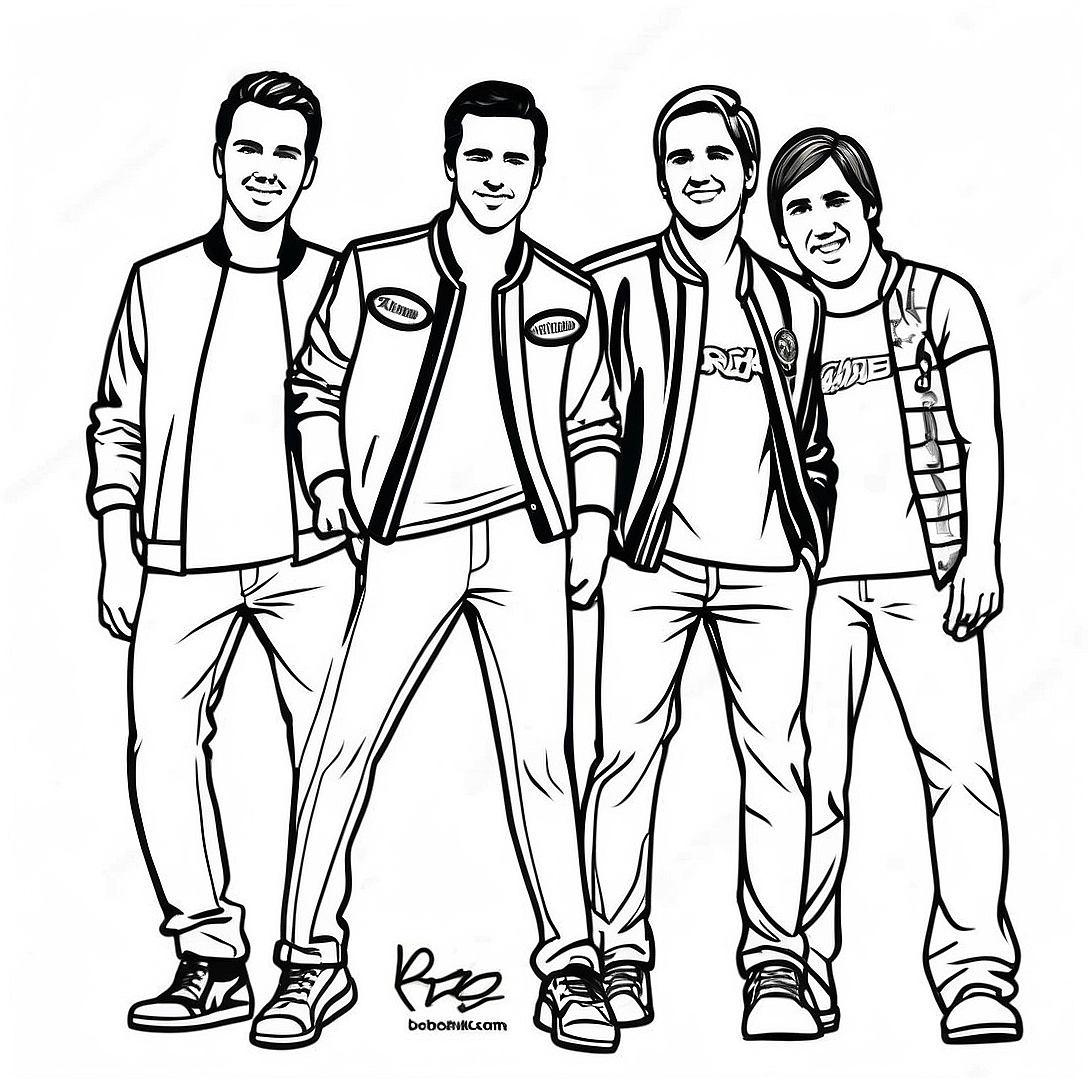 Big Time Rush Coloring Page | Big Time Rush coloring page