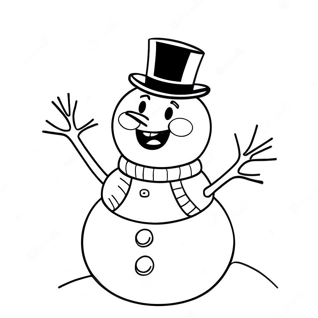 Frosty the Snowman Coloring Page | Frosty the Snowman coloring page