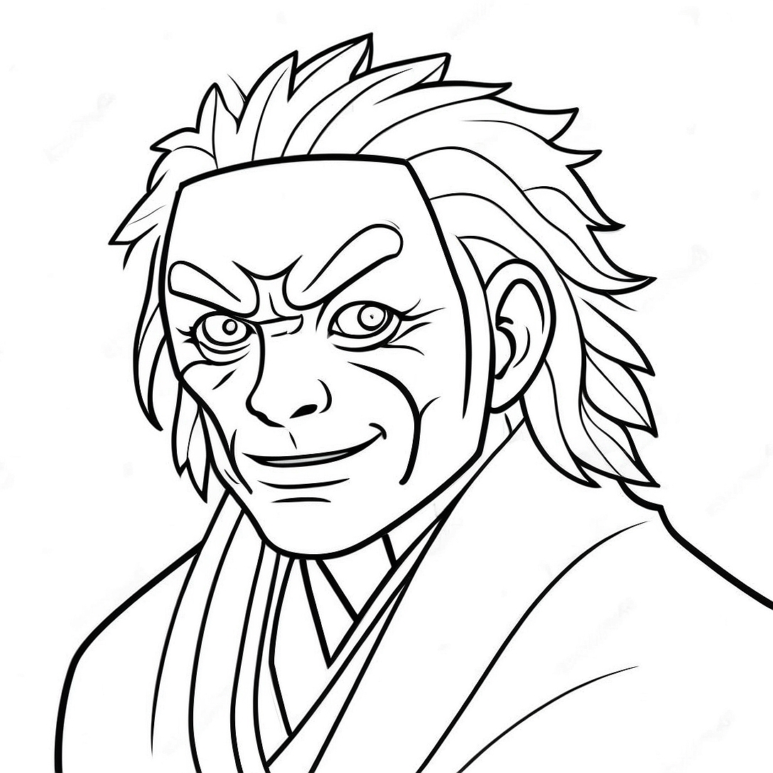 Shigaraki Villain Coloring Page | Shigaraki coloring page