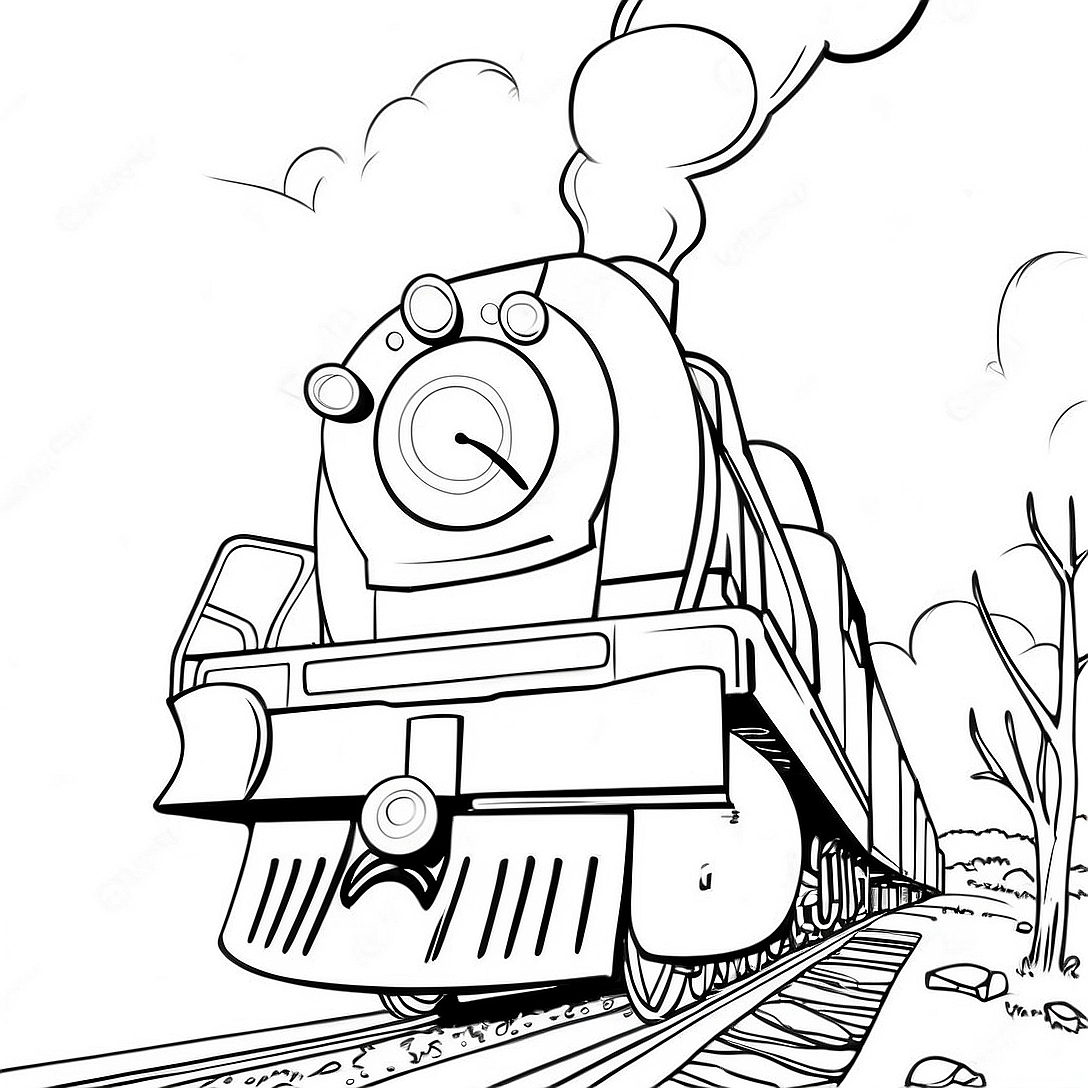 Mighty Express Coloring Page | Mighty Express coloring page
