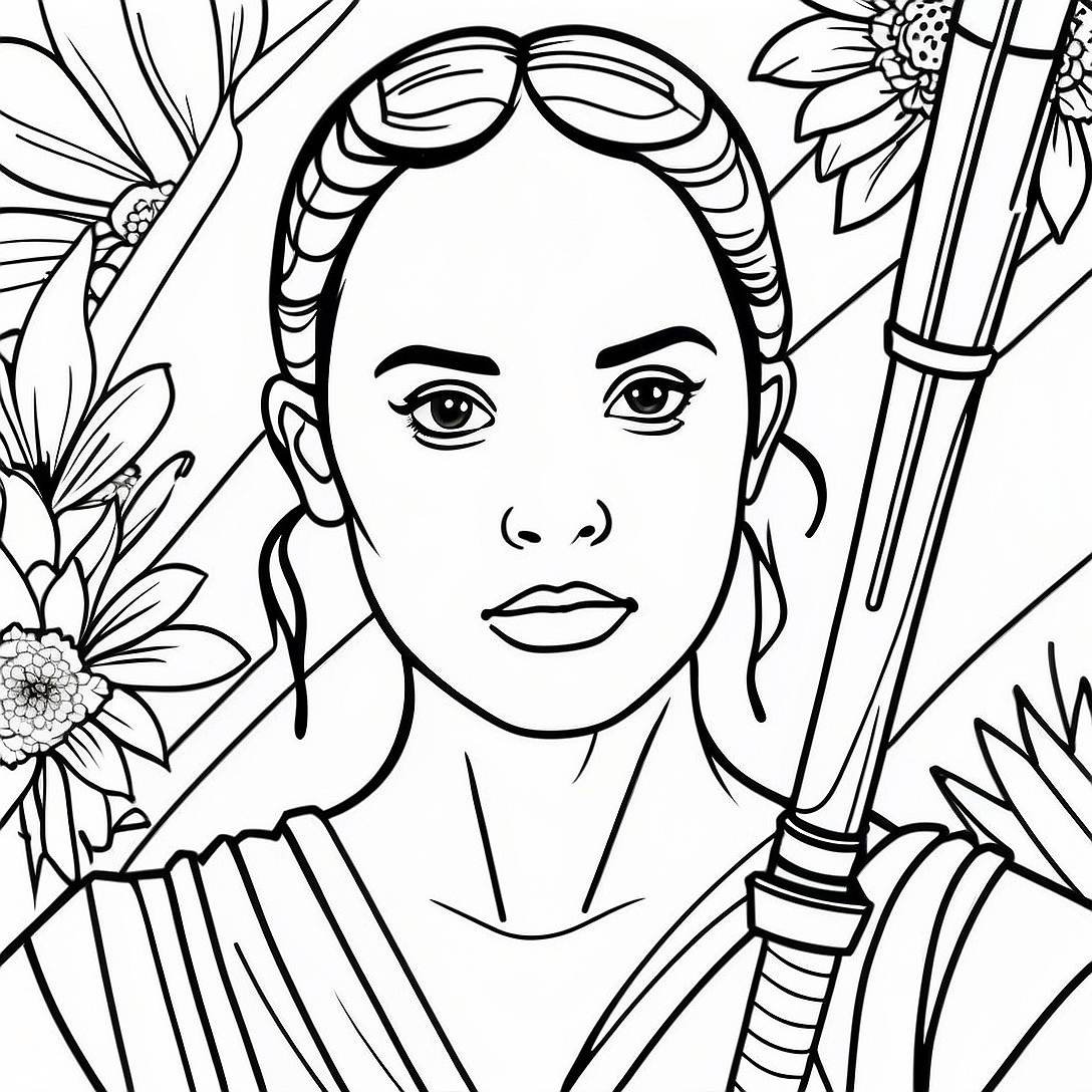 Rey Coloring Page | Rey coloring page
