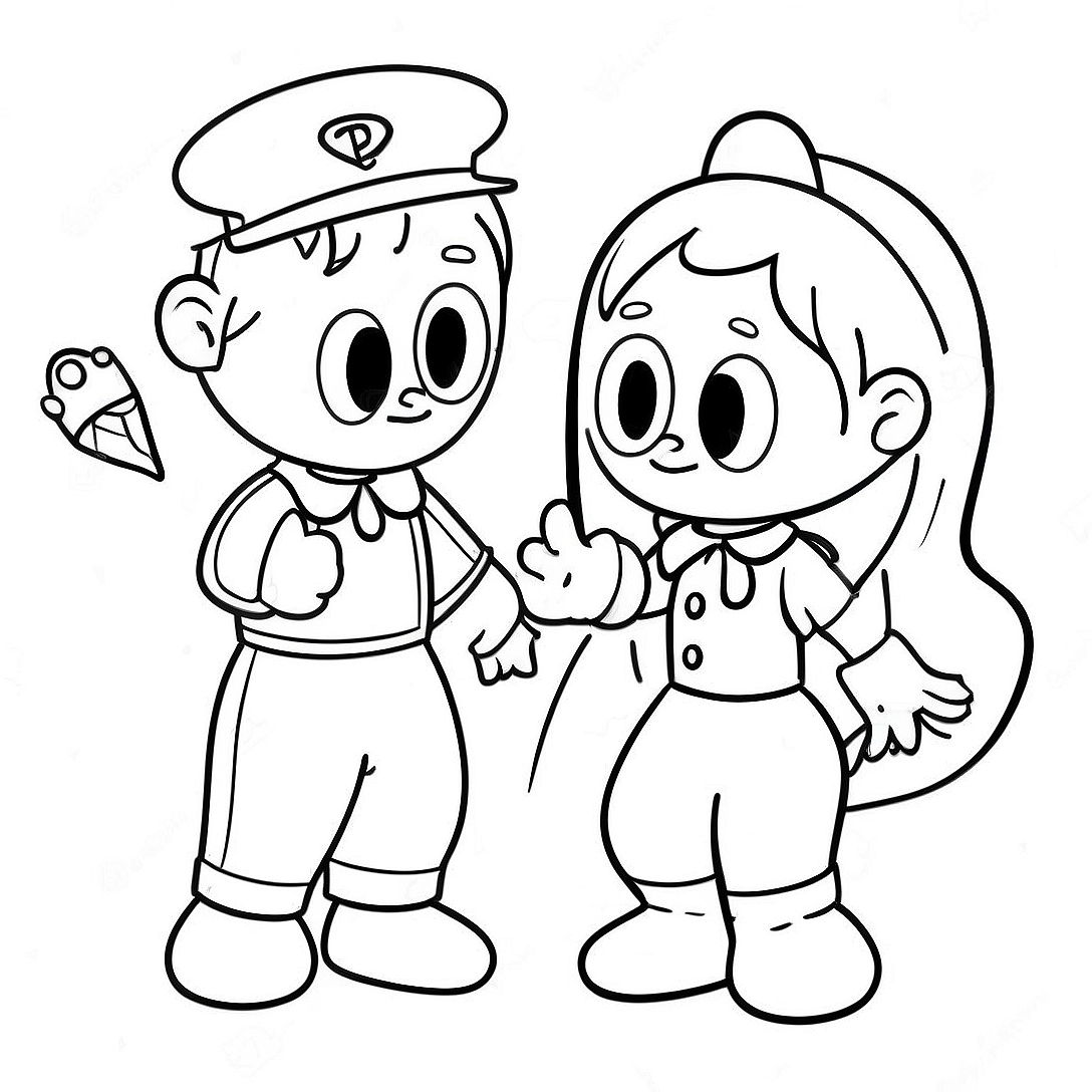 Colorful Project Playtime Characters Coloring Page | Project Playtime coloring page