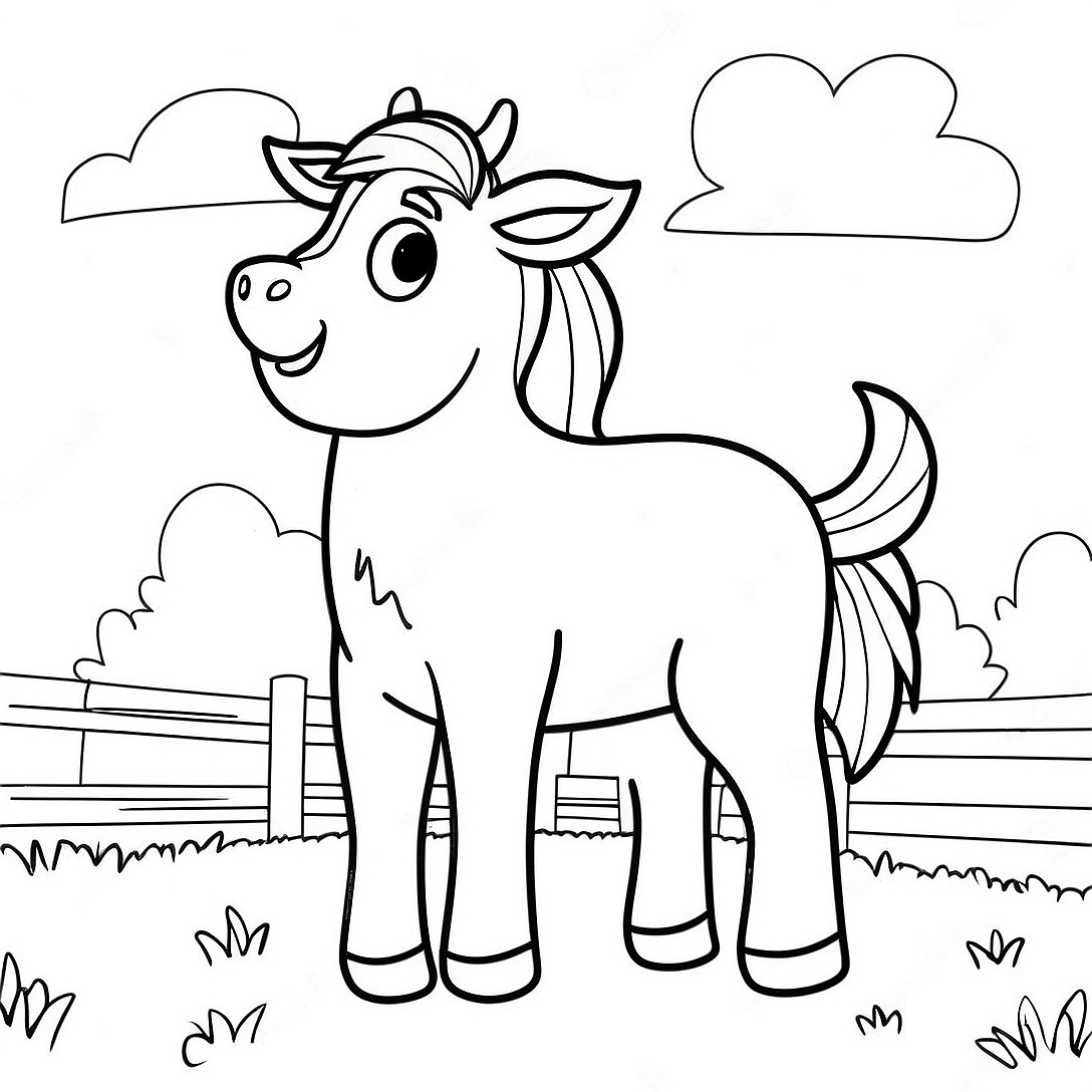 Farm Animals Coloring Page | Farms coloring page